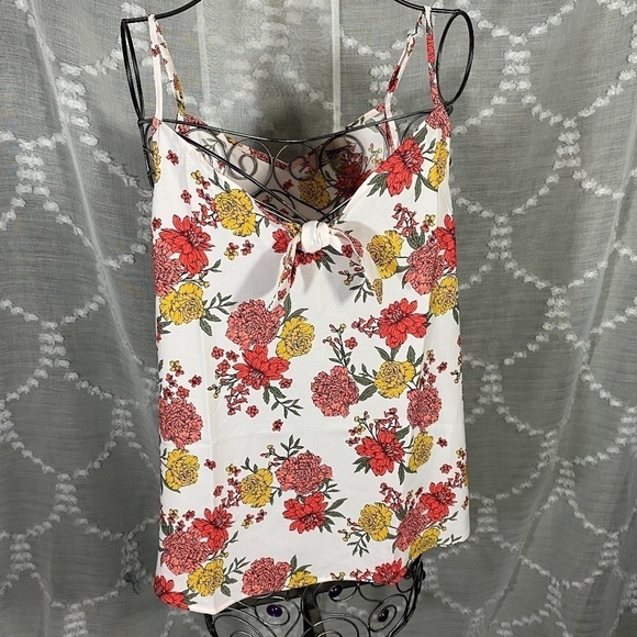 NWOT Loft Floral Knotted Cami Size M - Picture 3 of 5